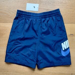 NWT Nike Youth Shorts Mesh Lined Navy Blue
